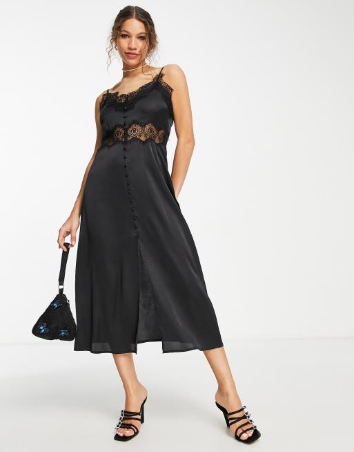 Asos lace discount insert dress