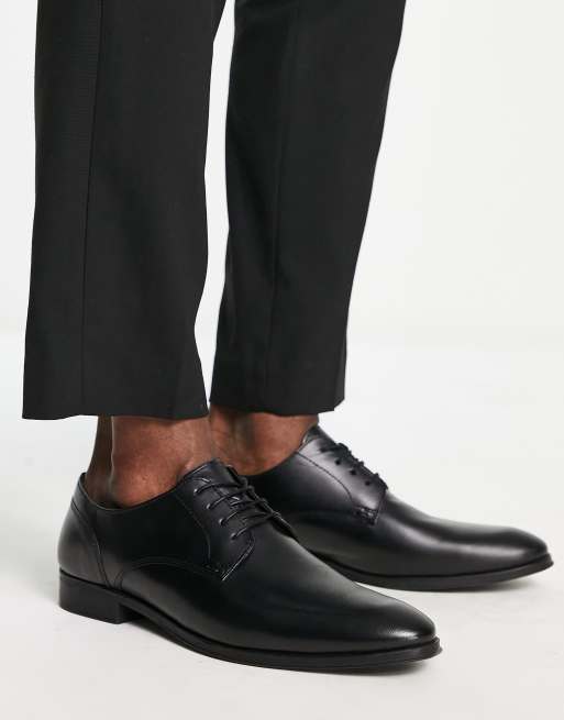 ASOS DESIGN  – Buty derby z czarnej skóry, 4 z 4