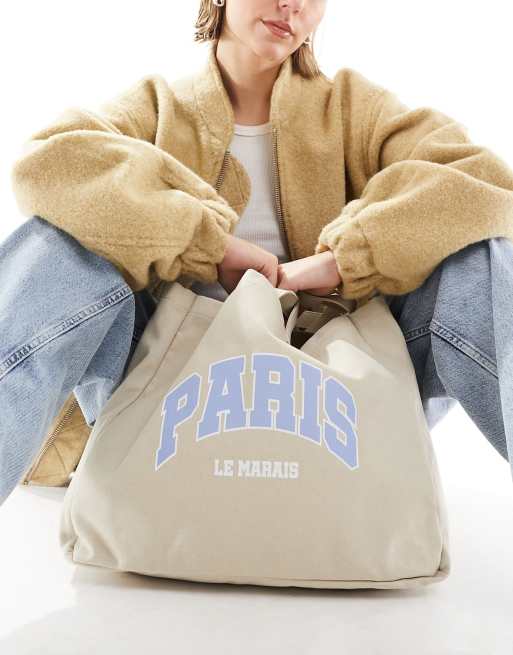 ASOS DESIGN - Cabas à imprimé Paris - Vison, 2 de 4