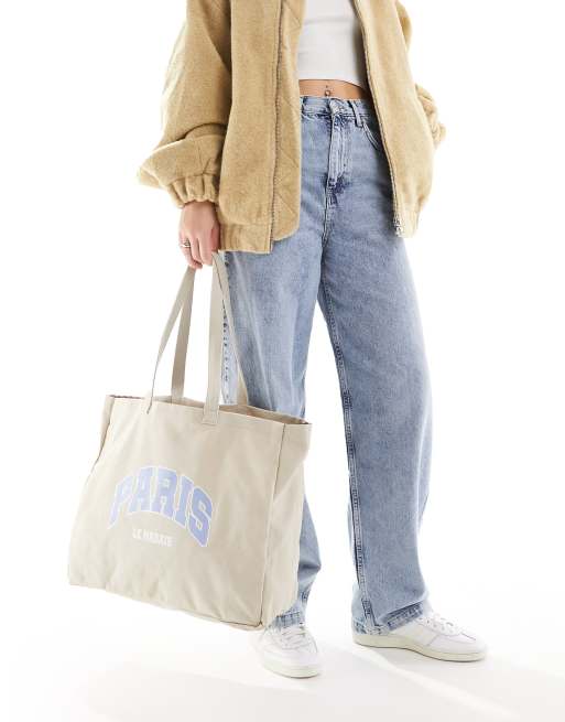 ASOS DESIGN - Cabas à imprimé Paris - Vison, 3 de 4