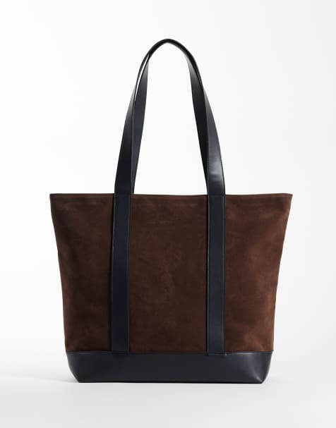 ASOS DESIGN - Cabas en imitation daim - Marron - view 1