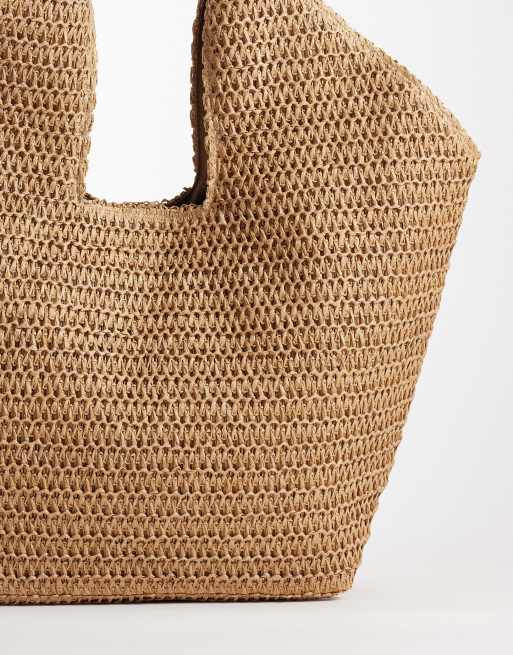 ASOS DESIGN - Cabas oversize en paille - Naturel, 4 de 4