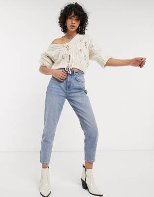 asos tie front cardigan