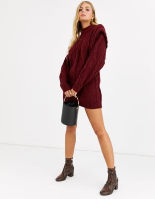 asos red jumper dress