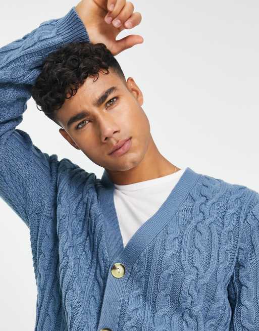 Asos blue outlet cardigan