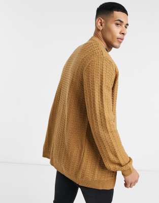 asos orange cardigan
