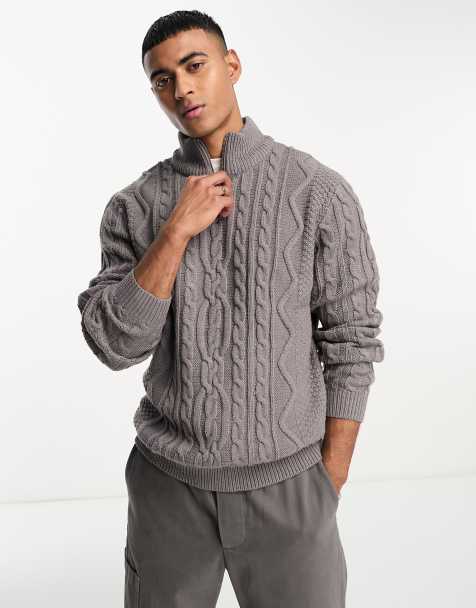 Men's Chunky Sweaters | Cable Knit Sweaters for Men | ASOS