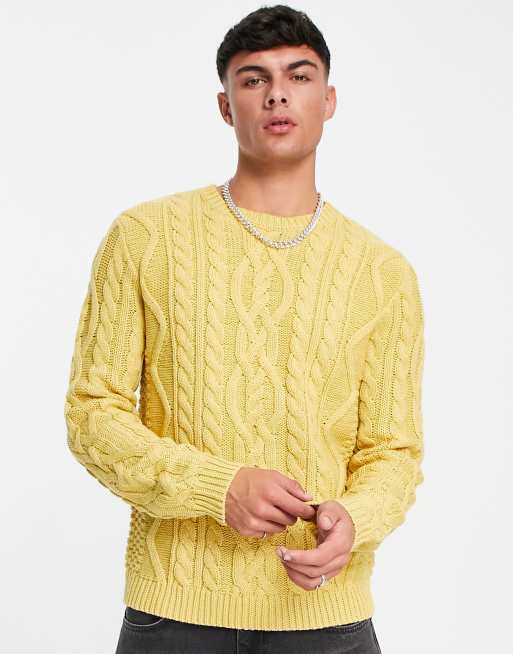 Yellow sales wool jumper