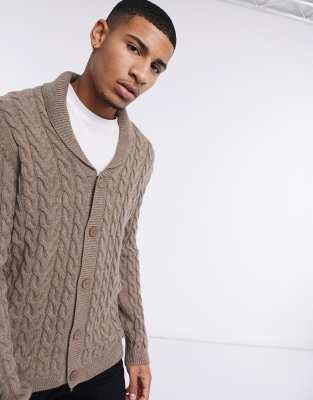 tan shawl cardigan