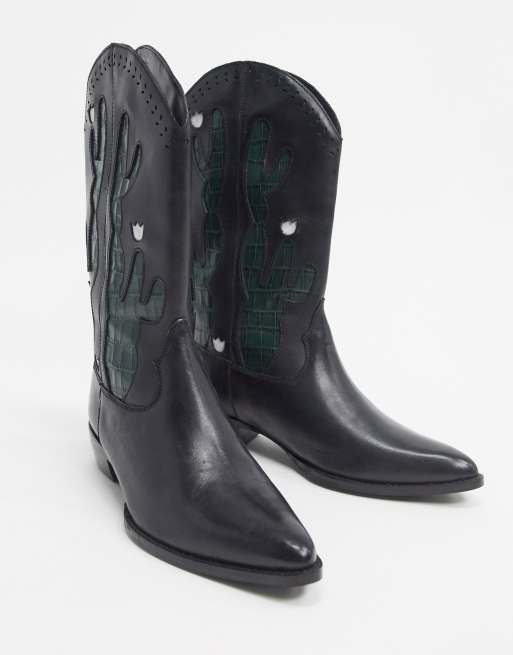 Asos western outlet boots