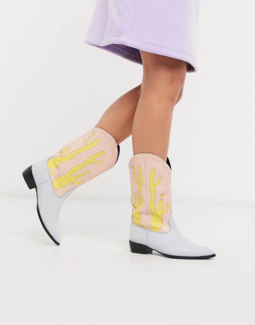 Pastel cheap cowboy boots