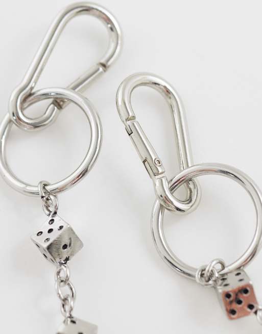 ASOS DESIGN - cadena para vaqueros con dado en plata, 3 de 3