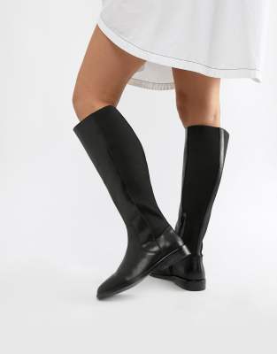 black knee high boots asos