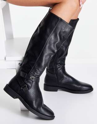 ASOS DESIGN - Cady - Bottes cavalières hauteur genou - Noir 