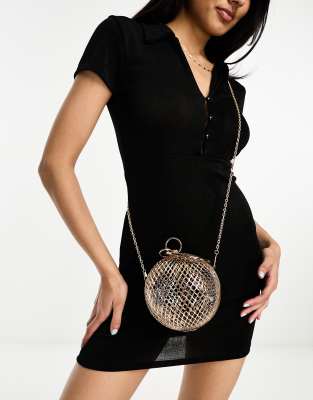 Cage sphere clutch bag sale