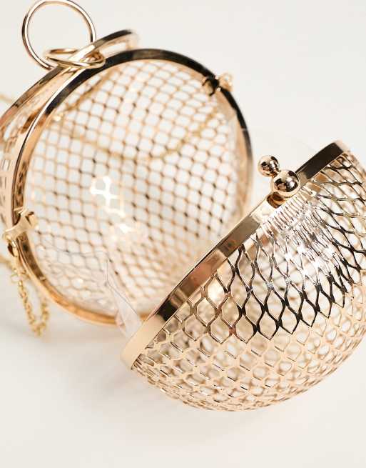 Spherical on sale clutch bag