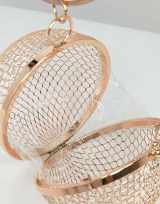 asos gold ball bag