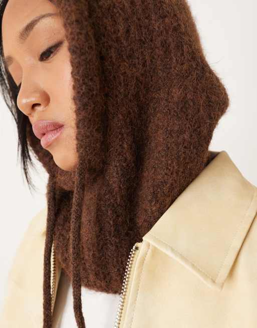ASOS DESIGN - Cagoule en maille - Chocolat, 2 de 3