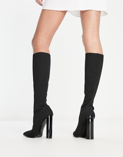 Mocha Faux Suede Block Heeled Ankle Boots | Linzi | SilkFred US