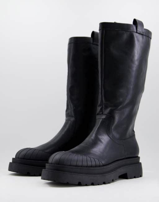 Matte black chelsea outlet boots