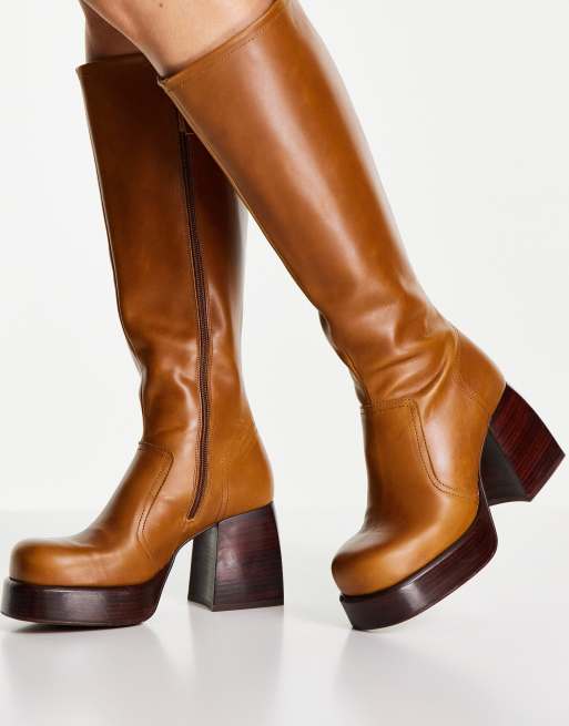 Asos brown boots sale