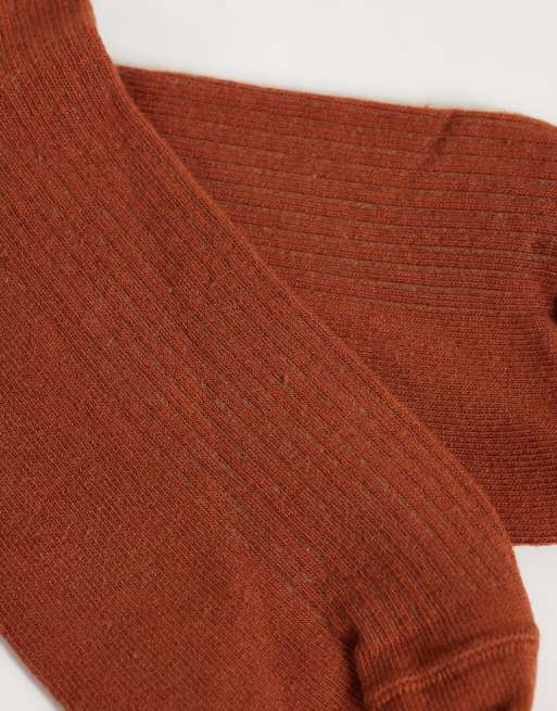 ASOS DESIGN calze a coste color tan, 3 di 3