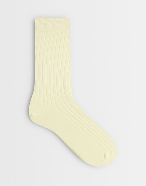 ASOS DESIGN - Calzini morbidissimi alla caviglia color latticello