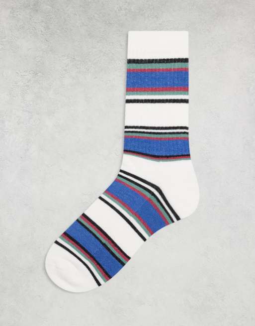 ASOS DESIGN - Calzini multicolore a righe