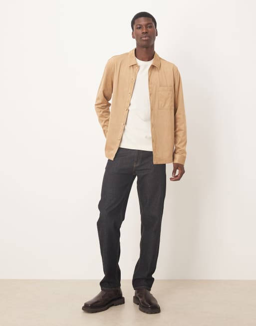 ASOS DESIGN – Camelowa koszula wierzchnia z imitacji zamszu, 2 z 5