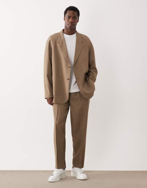 ASOS DESIGN – Camelowa marynarka garniturowa oversize o bardzo luźnym kroju, 2 z 5