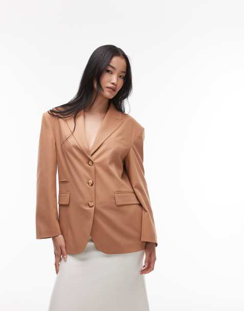 ASOS DESIGN – Camelowa marynarka oversize, część zestawu - view 1