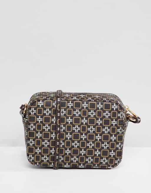 ASOS DESIGN camera bag in monogram ASOS