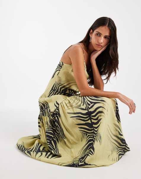 ASOS DESIGN cami asym skirt maxi dress - view 1