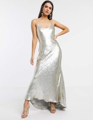 asos design embellished maxi dress