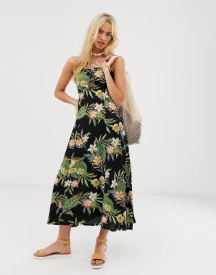 asos tropical print dress