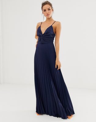 asos navy maxi dress