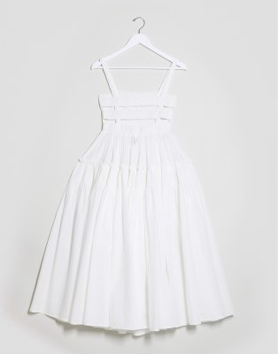 asos design white dress