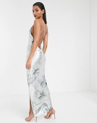 satin maxi dress asos