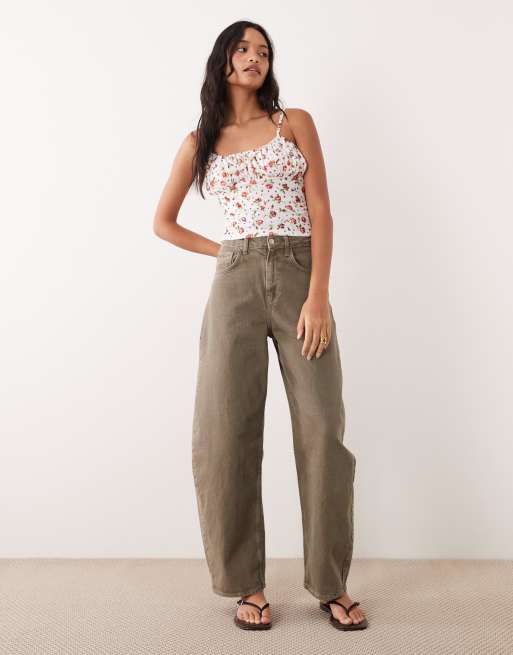 ASOS DESIGN - Cami met gerimpelde buste en fijne bloemenprint, 4 van 4