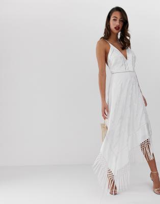 asos plunge cami midi dress