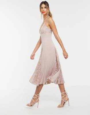 asos cami midi dress