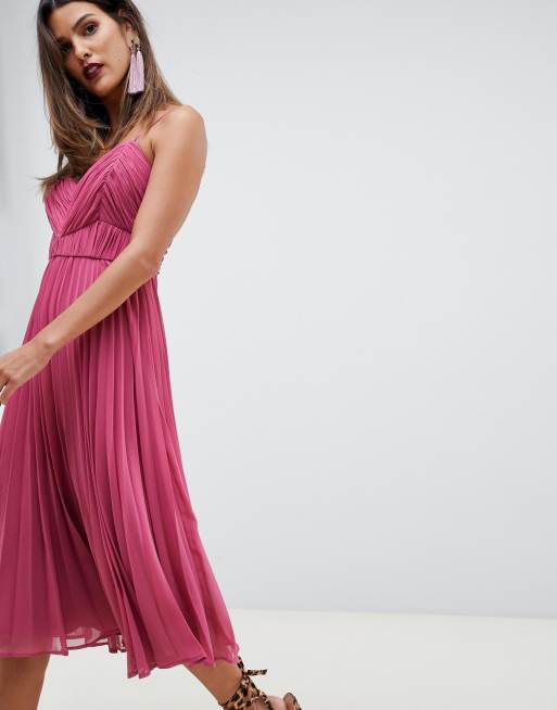 Asos raspberry sale dress