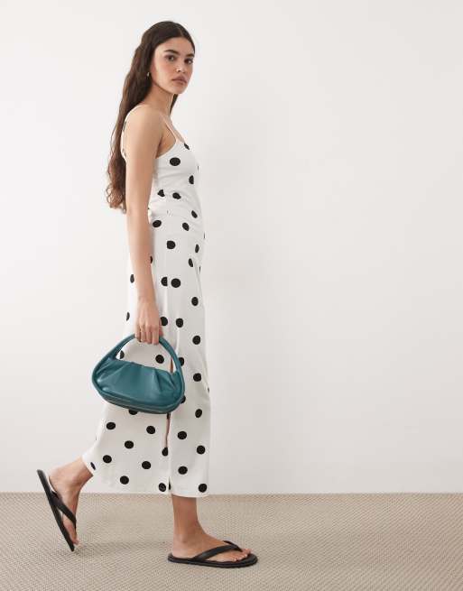 knee length dresses for ladies Jillian Side Slit Midi Dress – honey main image 0