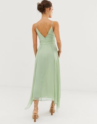 asos cami midi dress