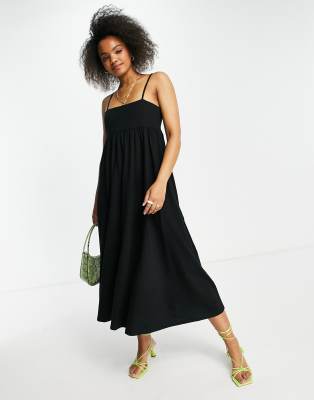 asos square neck midi dress