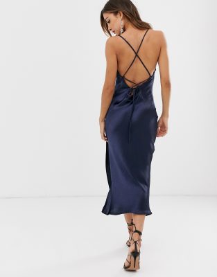 asos design cami midi slip dress