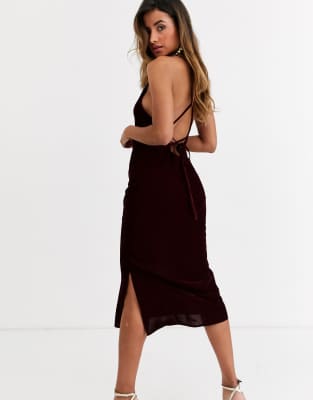 asos midi slip dress