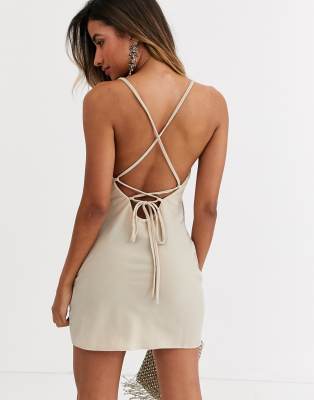 asos design mini cami slip dress