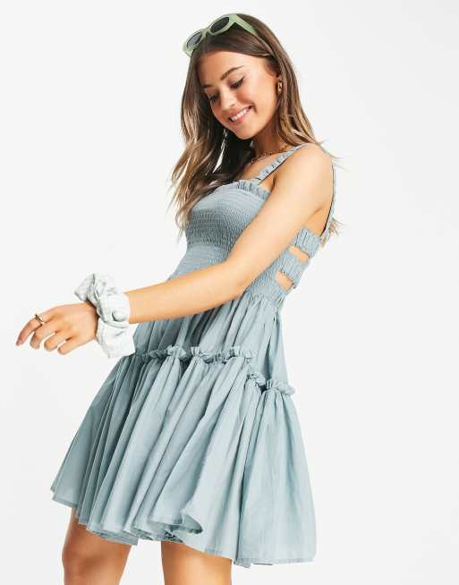 Asos duck best sale egg blue dress