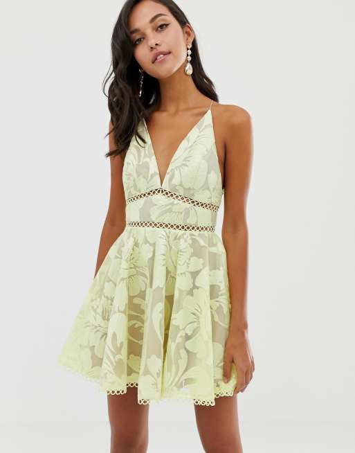 Asos yellow outlet sequin dress